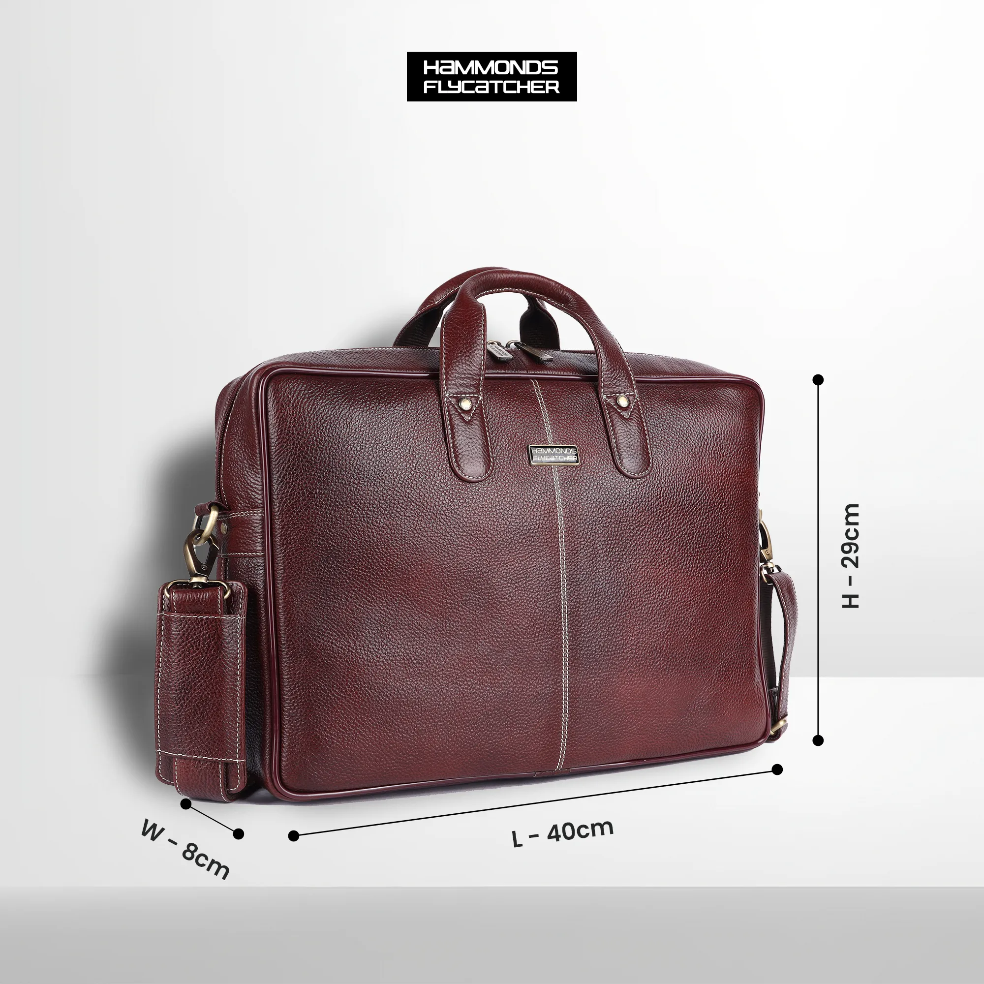 Genuine Leather Laptop Bag for Men - Office Bag - Fits Up to 14/15.6/16 Inch Laptop/MacBook