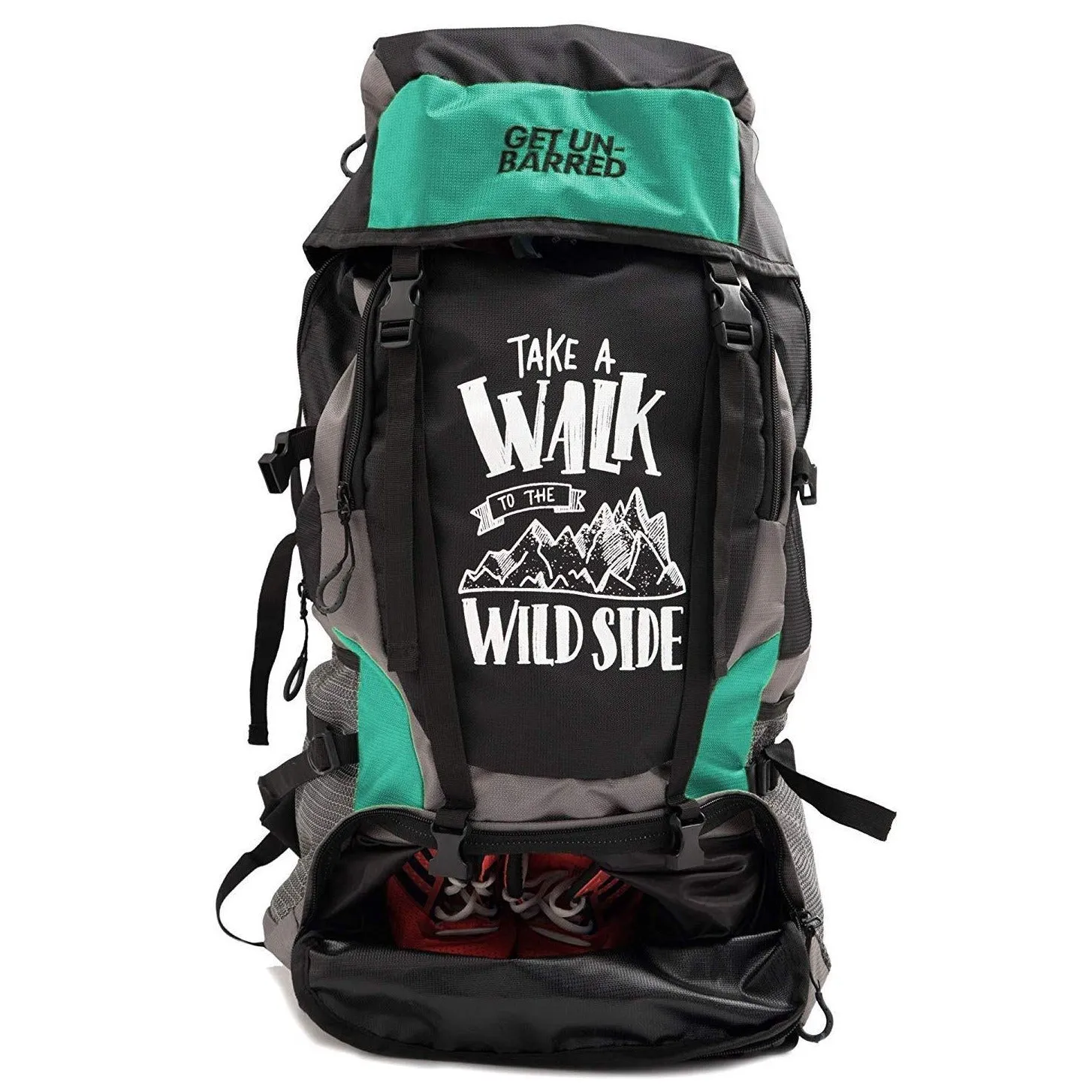 Get Un-barred 55 Ltr Travel Backpack (Turquoise)