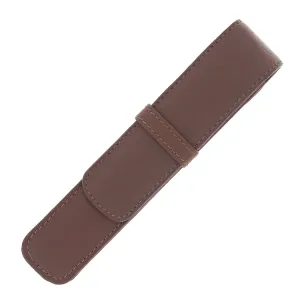 Girologio Single Pen Case in Antique Brown