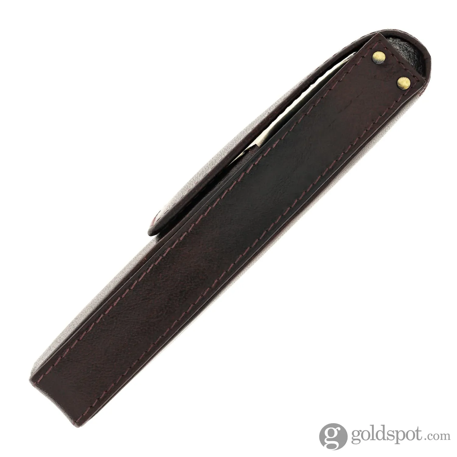 Girologio Triple Magnetic Closure Pen Case in Oxblood