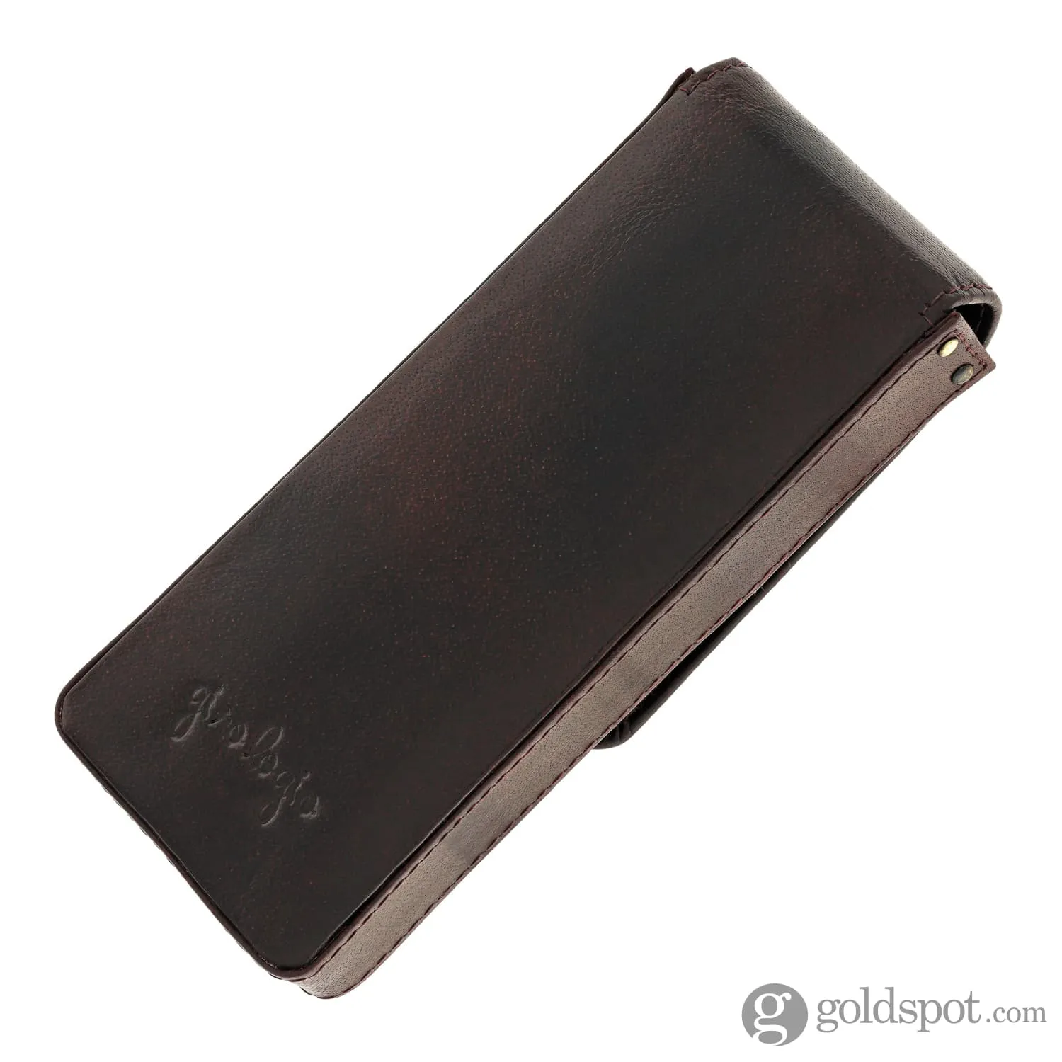 Girologio Triple Magnetic Closure Pen Case in Oxblood