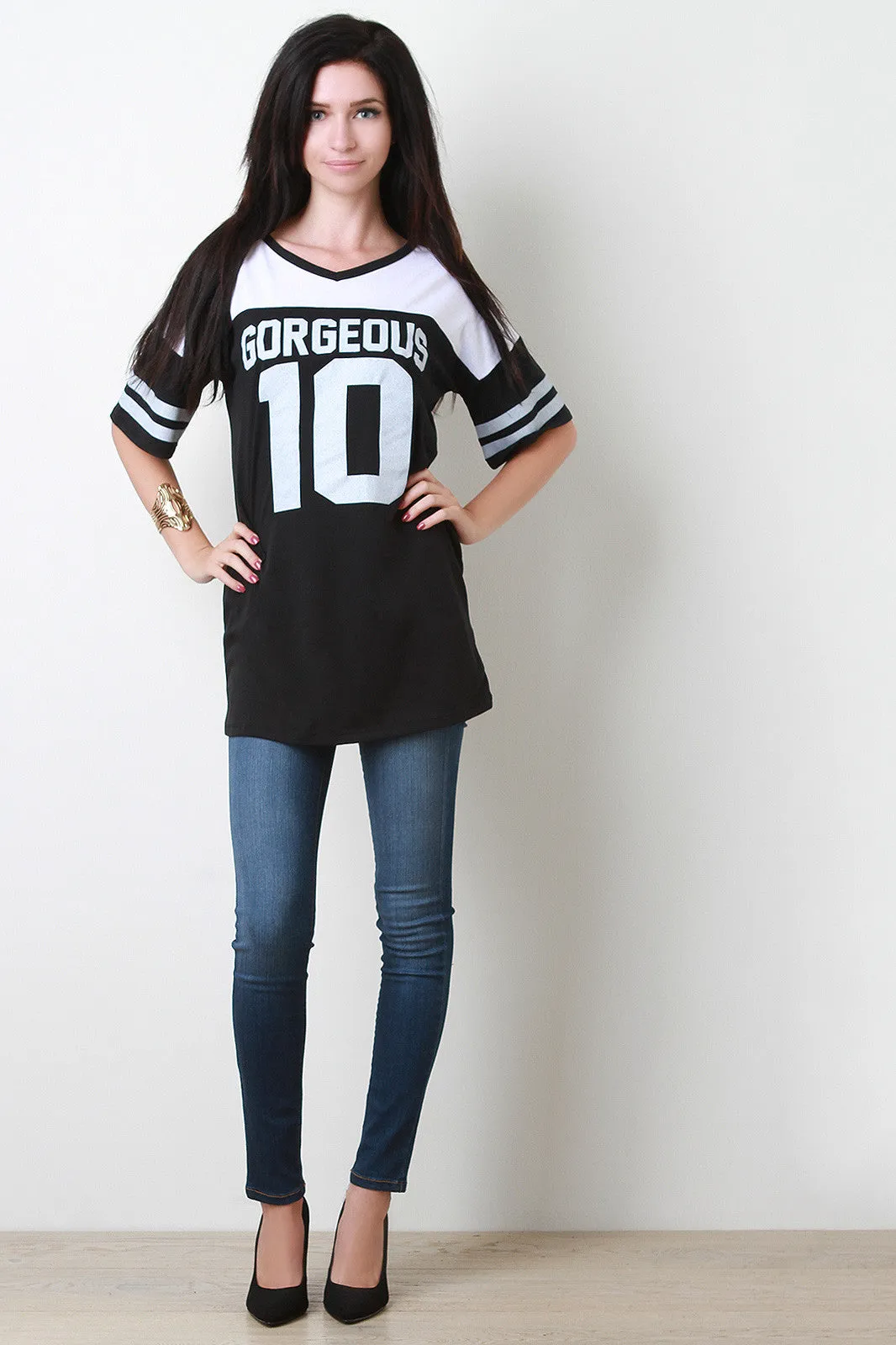 Gorgeous 10 Sports Jersey Top