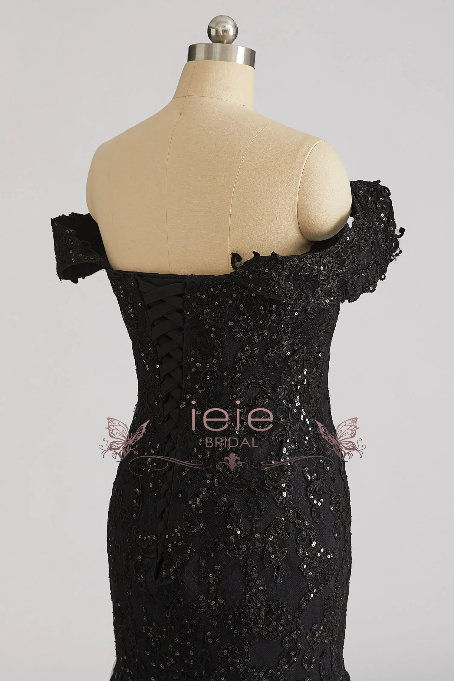 Gorgeous Black Lace Mermaid Wedding Dress ARTA