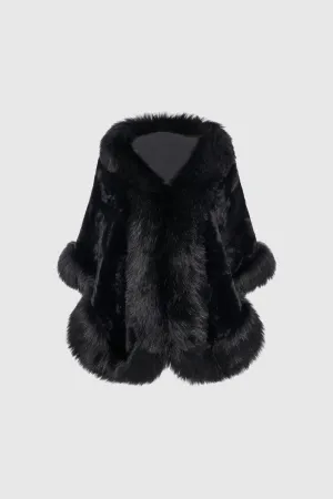 Gorgeous Faux Fur Wrap Evening Cape