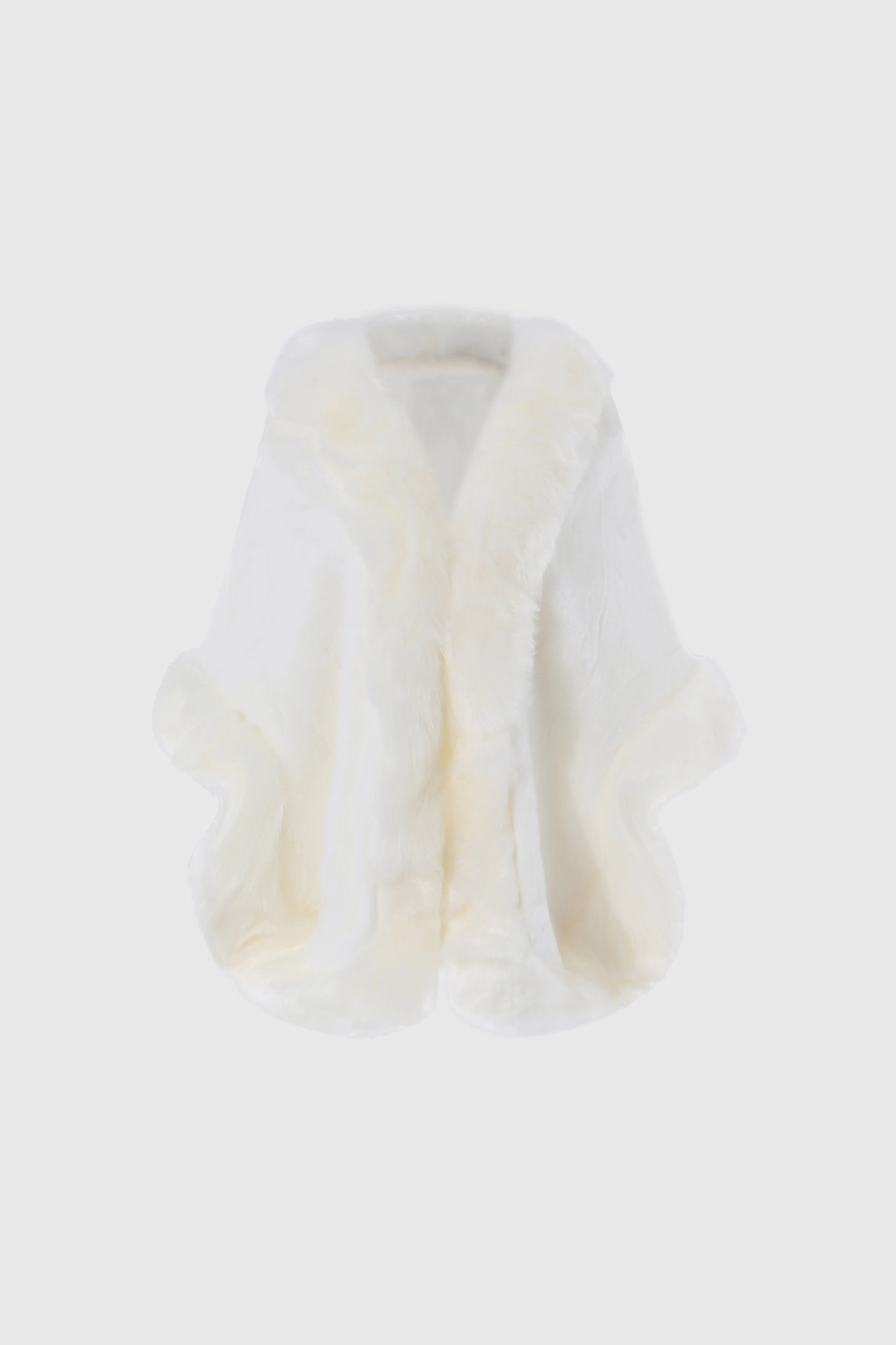 Gorgeous Faux Fur Wrap Evening Cape