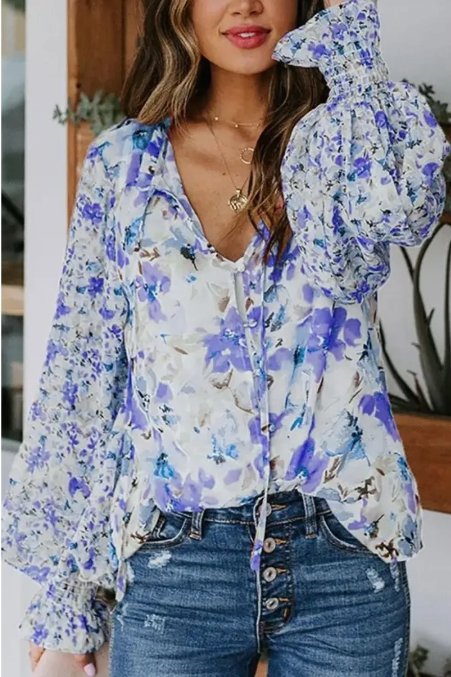 Gorgeous Floral Print Blouse