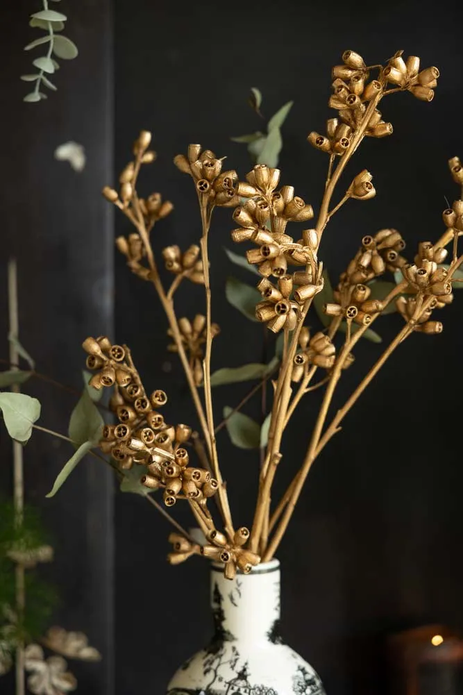 Gorgeous Gold Dried Mini Seed Pods