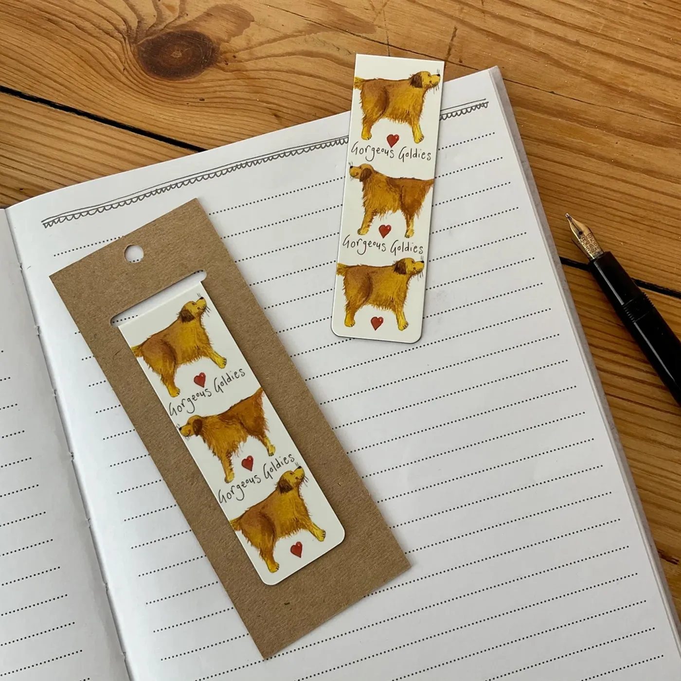 Gorgeous Goldies Magnetic Dog Bookmark