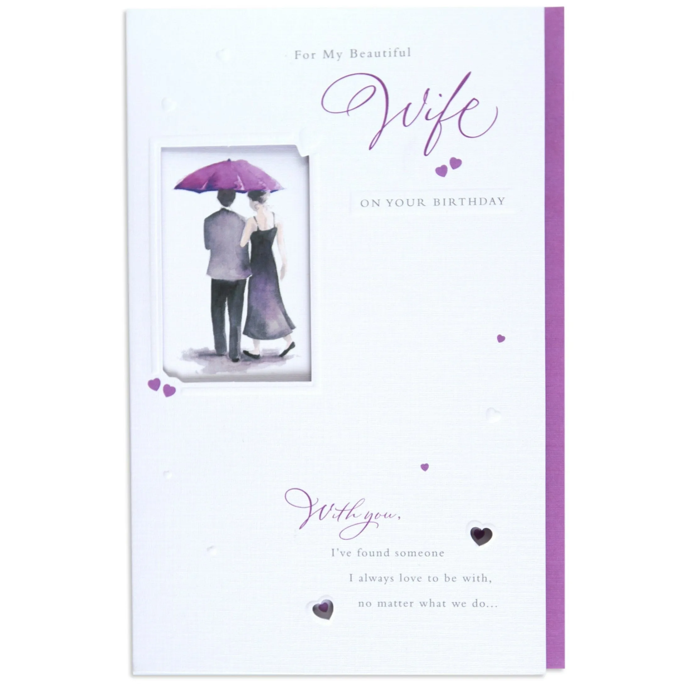 Gorgeous Illustrated Beautiful Wife Birthday Card