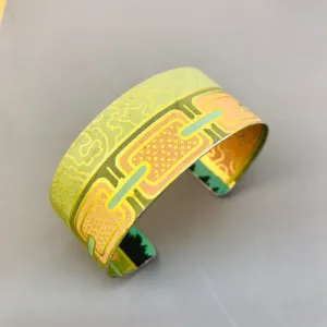 Gorgeous Patterns Upcycled Tin Cuff