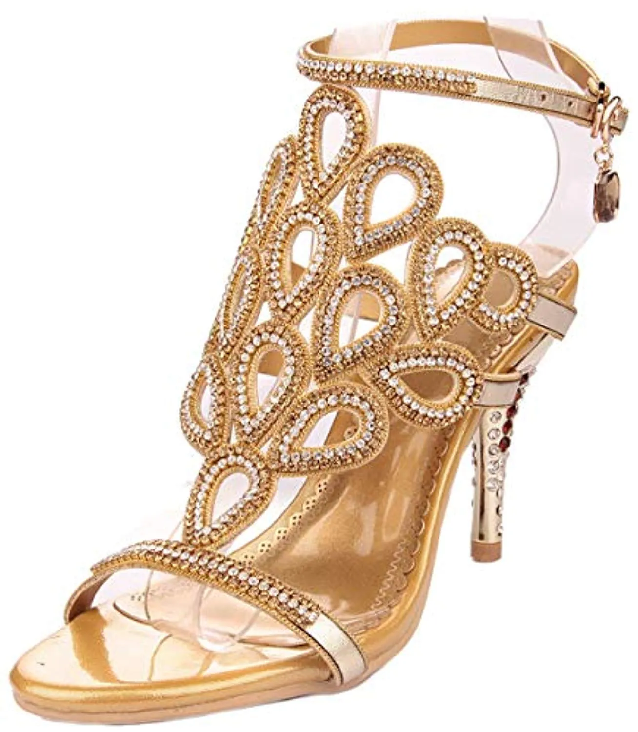 Gorgeous Phoenix Cutout Rhinestone Heel