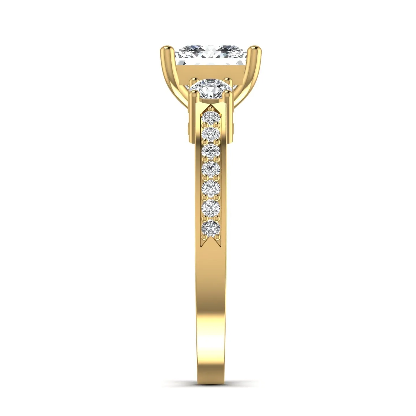 Gorgeous Princess Lab Diamond Ring