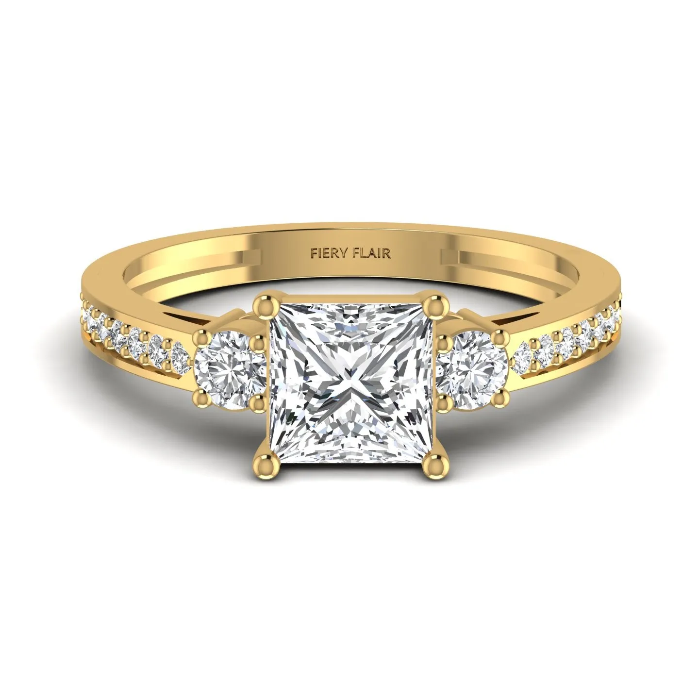 Gorgeous Princess Lab Diamond Ring