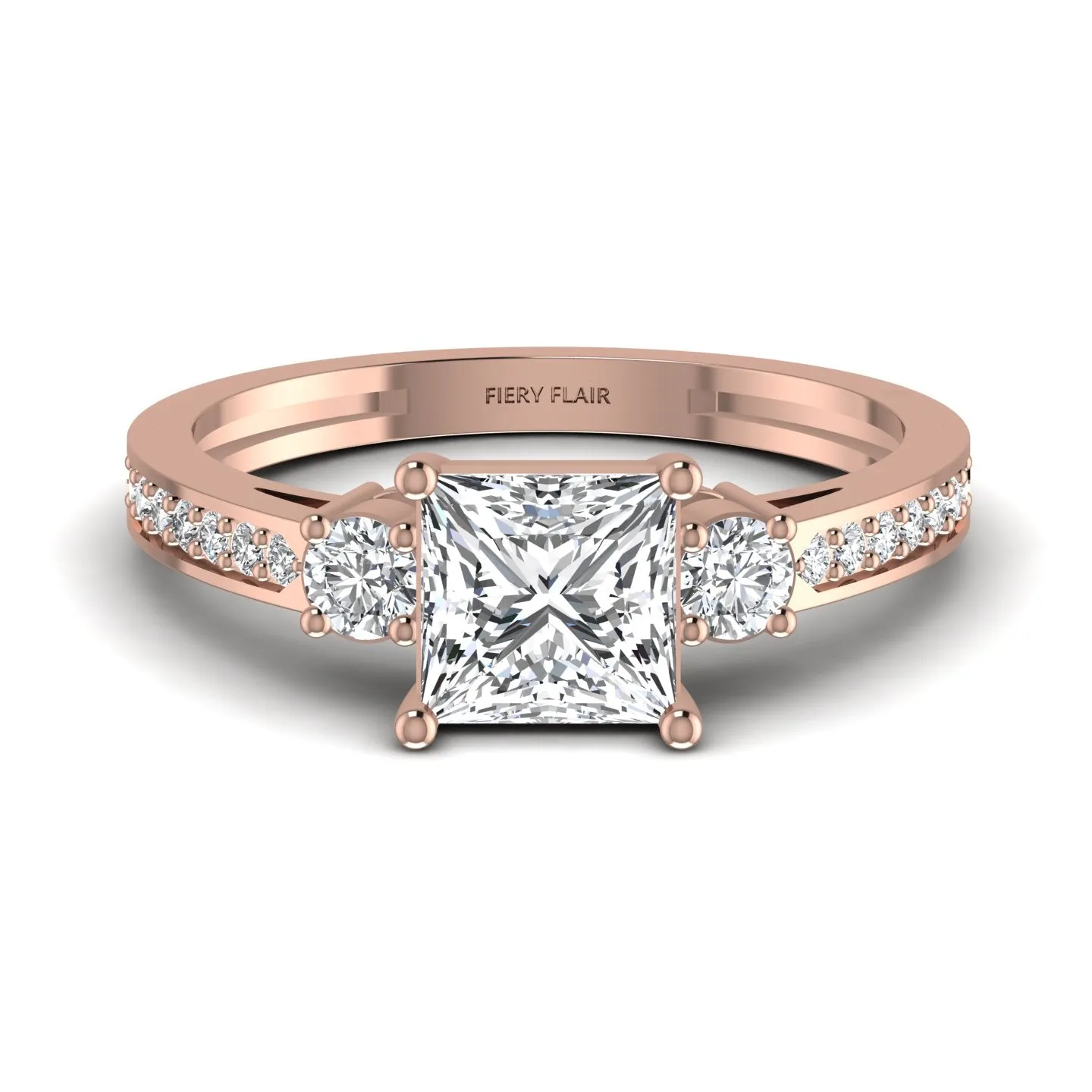 Gorgeous Princess Lab Diamond Ring