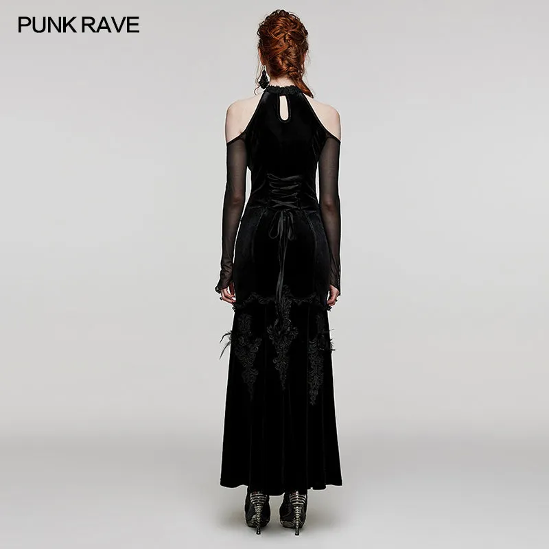 Goth Off Shoulder Gorgeous Dress