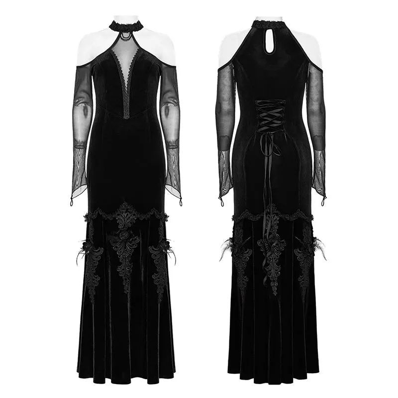 Goth Off Shoulder Gorgeous Dress