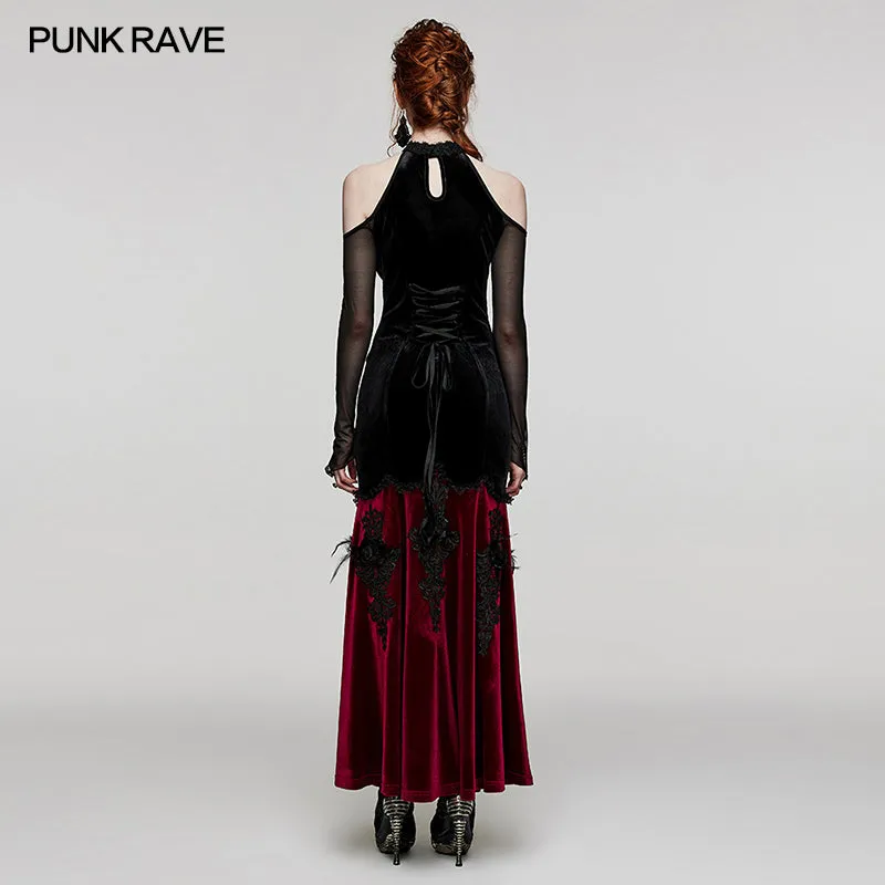 Goth Off Shoulder Gorgeous Dress