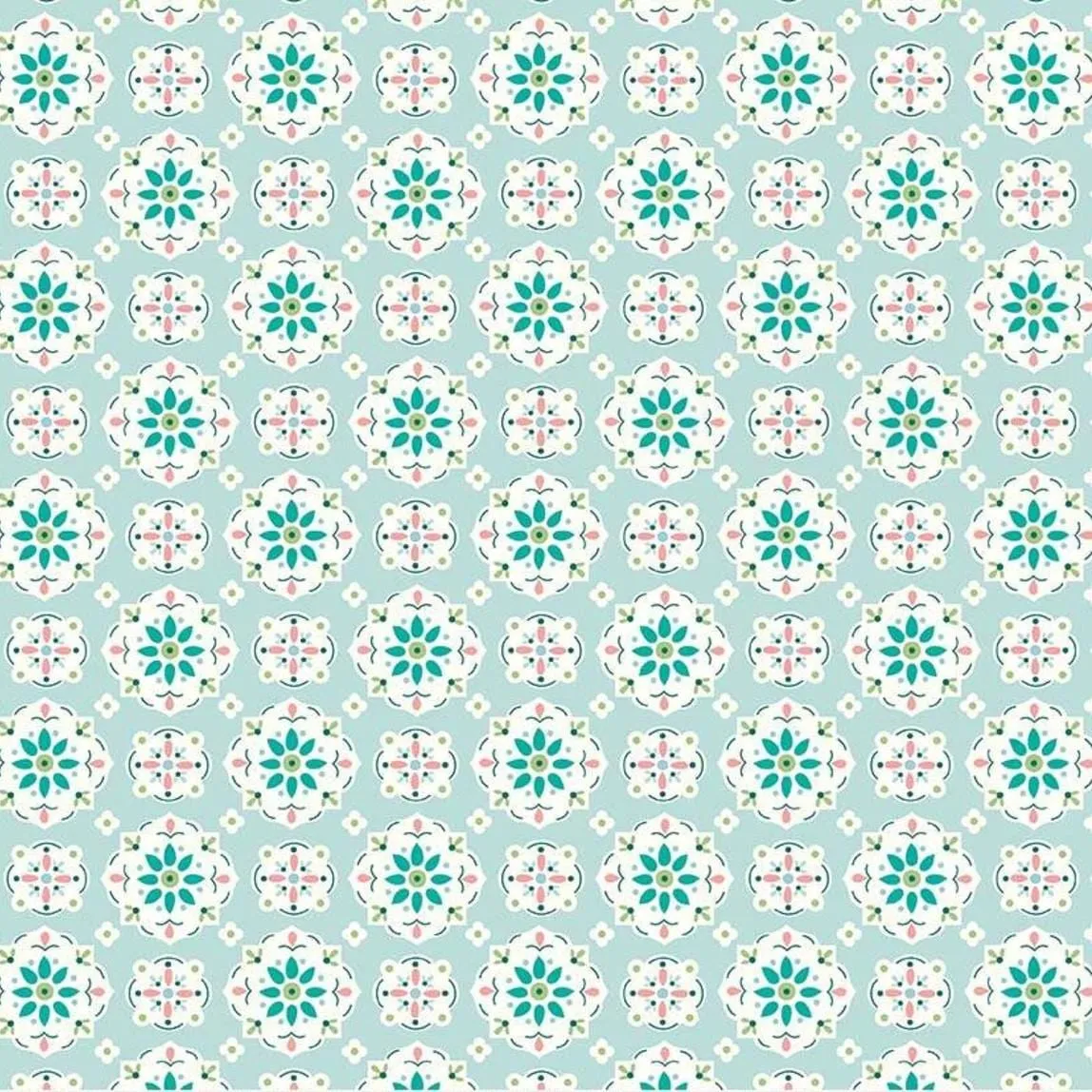 Granny Chic -  Wallpaper Blue