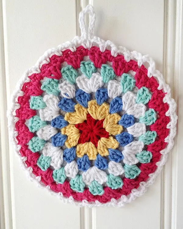 Granny-Go-Round Kitchen Set Crochet Pattern