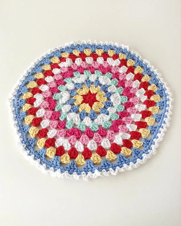 Granny-Go-Round Kitchen Set Crochet Pattern