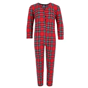 Grumpy & Gorgeous Girl's Plaid Pajama Onesie