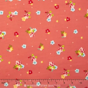 Hello Gorgeous - Gorgeous Flower Toss Pink Yardage