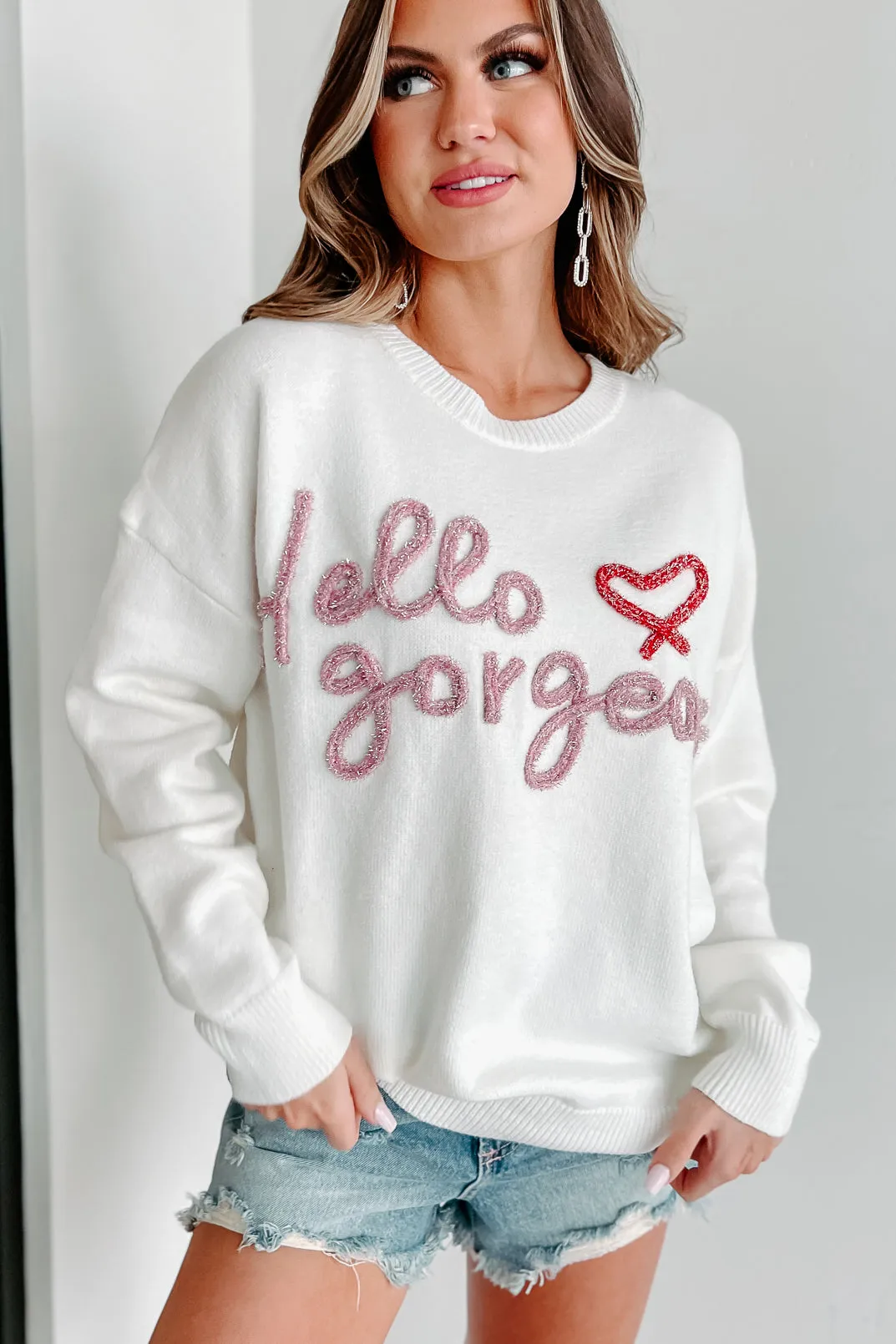 Hello Gorgeous Sweater (Ivory)