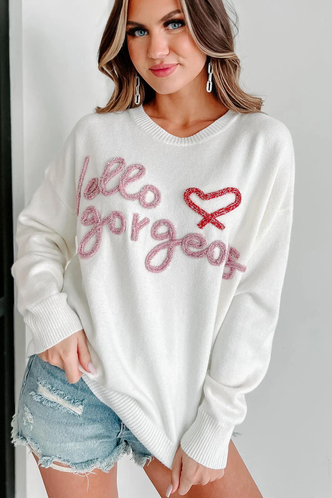 Hello Gorgeous Sweater (Ivory)