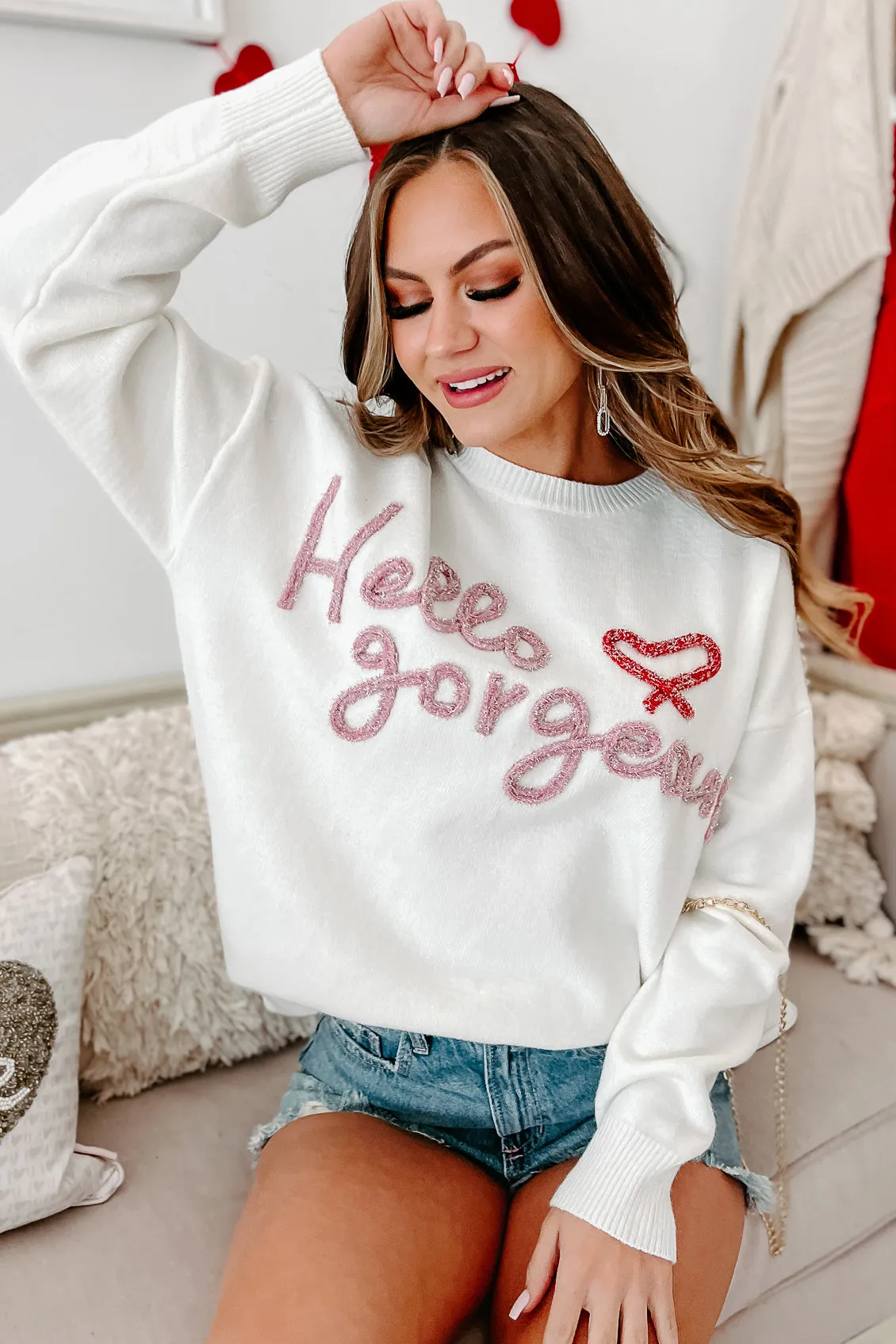 Hello Gorgeous Sweater (Ivory)