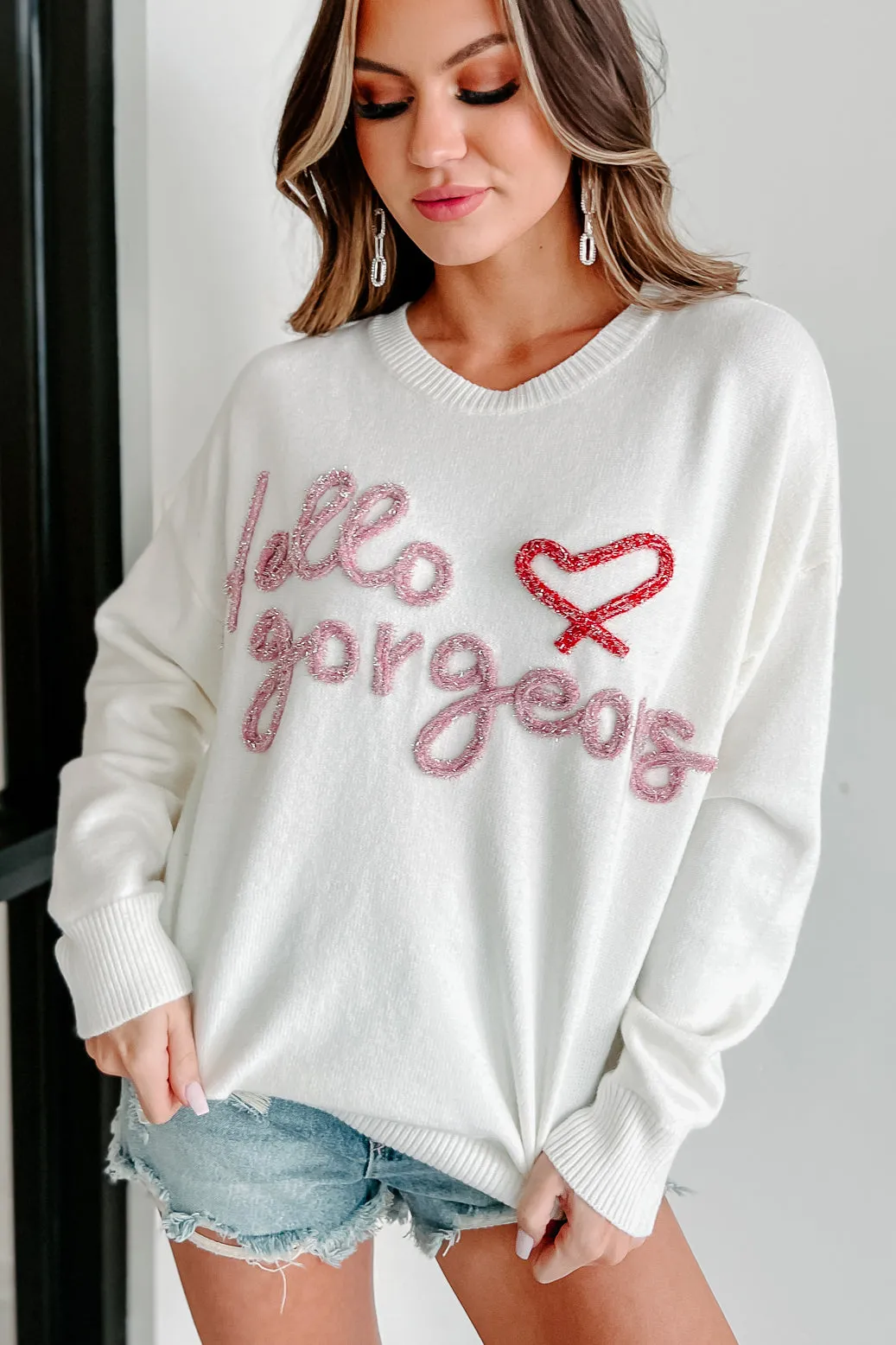 Hello Gorgeous Sweater (Ivory)