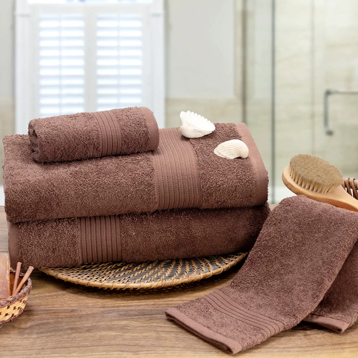 Hermosa Jeneth 100% Cotton 450 GSM Bath Towel Set