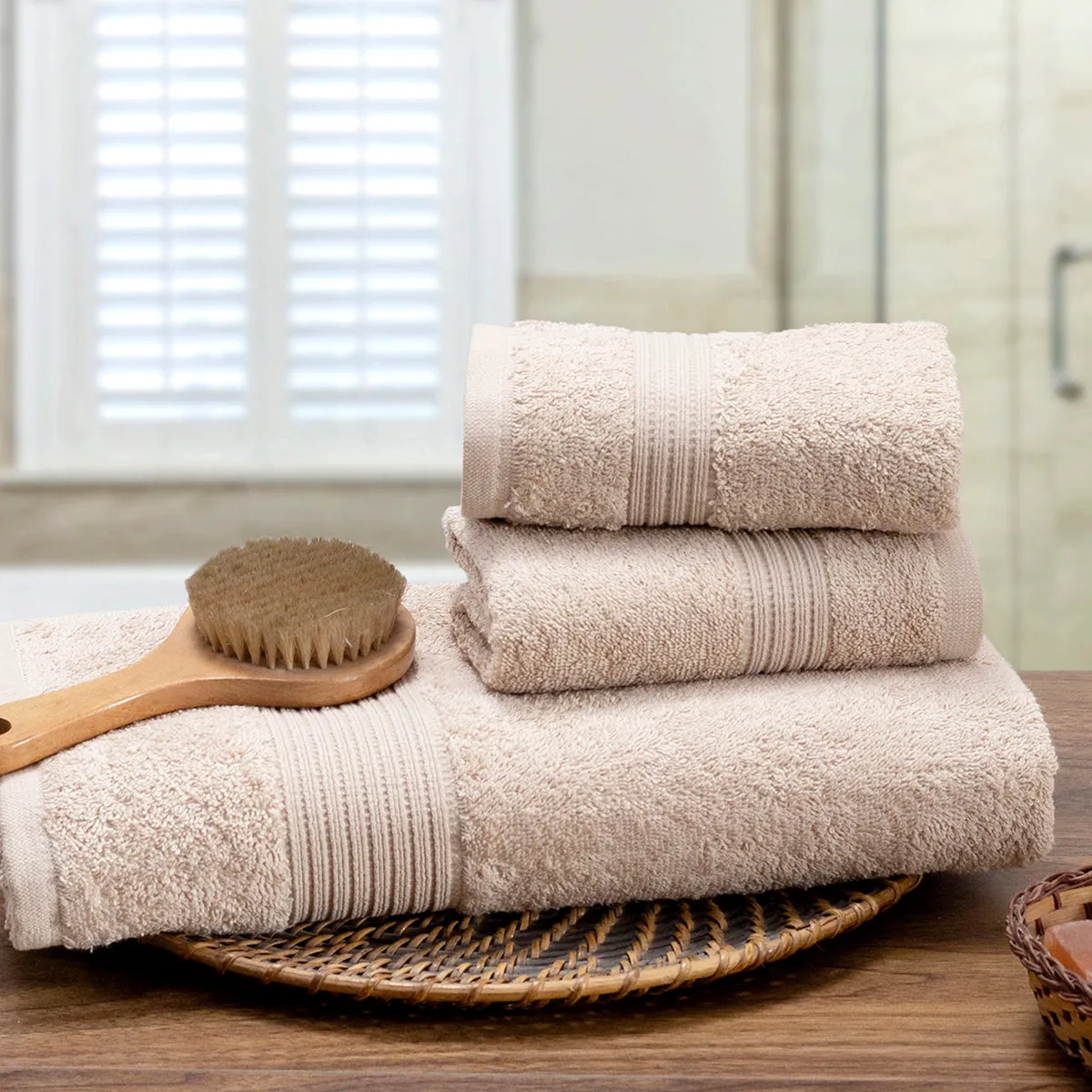 Hermosa Jeneth 100% Cotton 450 GSM Bath Towel Set