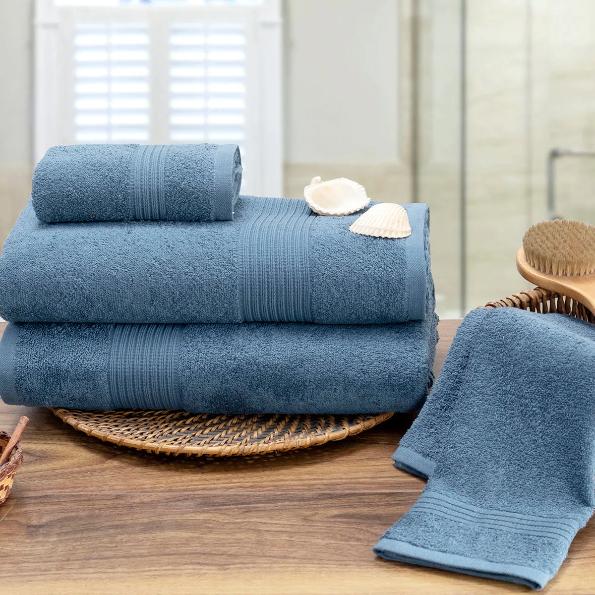 Hermosa Jeneth 100% Cotton 450 GSM Bath Towel Set