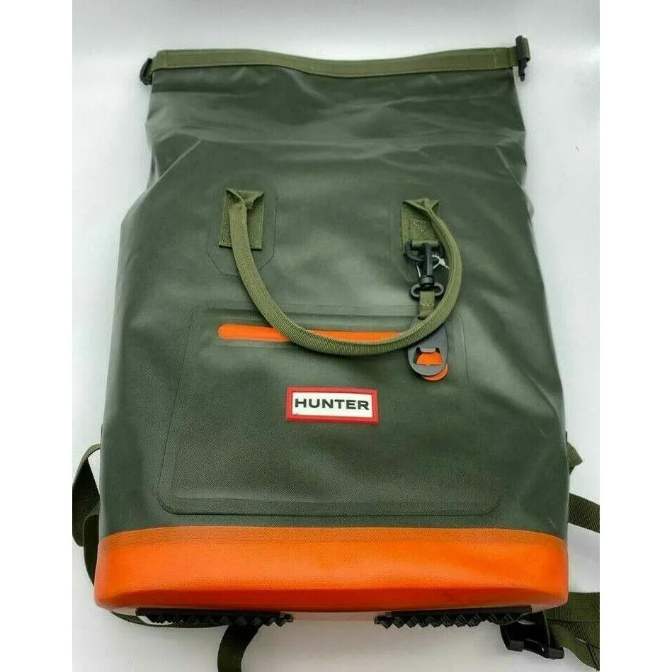 Hunter Target Travel Roll-Top Cooler Backpack 17L Olive & Orange