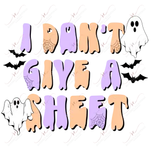 I dont give a sheet- clear cast decal