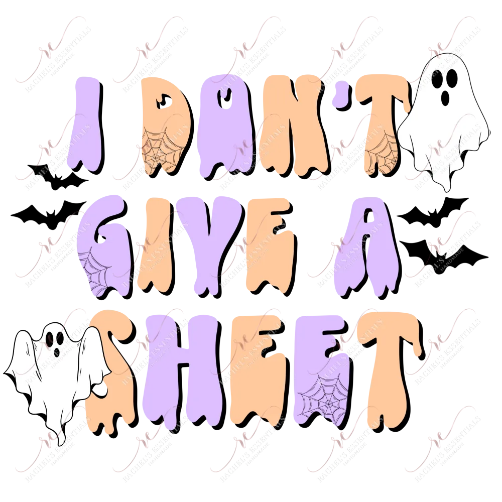 I dont give a sheet- clear cast decal