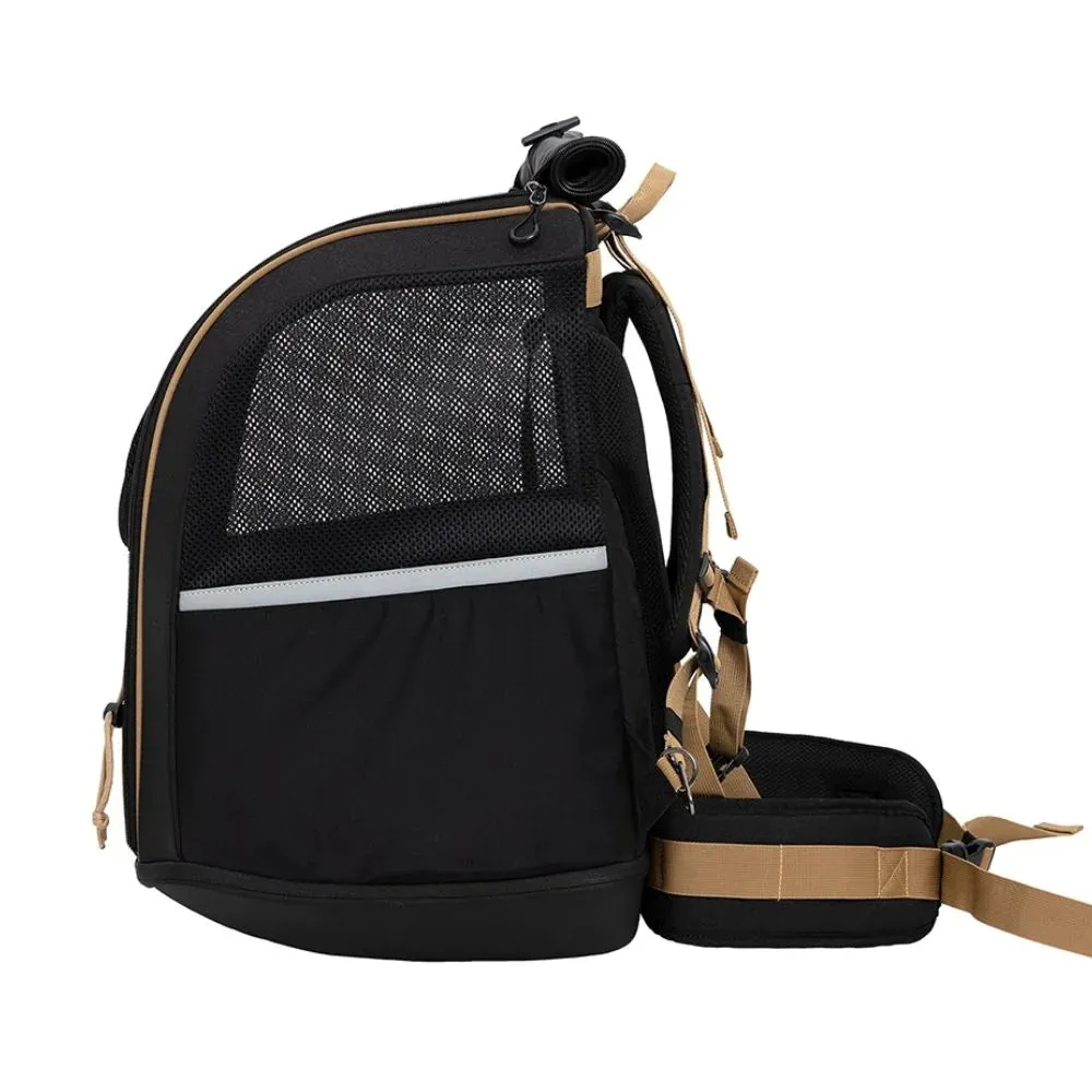 Ibiyaya Large Dog Carrier Backpack - Jet Black