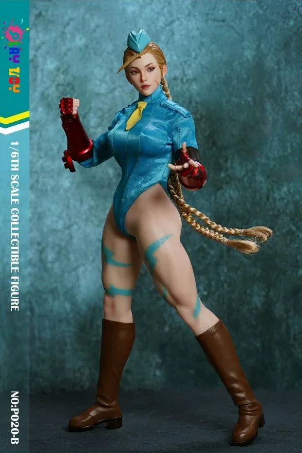 In-stock 1/6 Play Toys P020 Female Fighter Action Figure