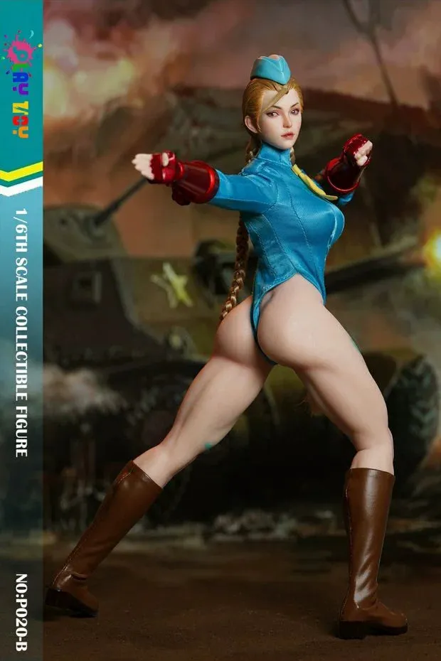 In-stock 1/6 Play Toys P020 Female Fighter Action Figure