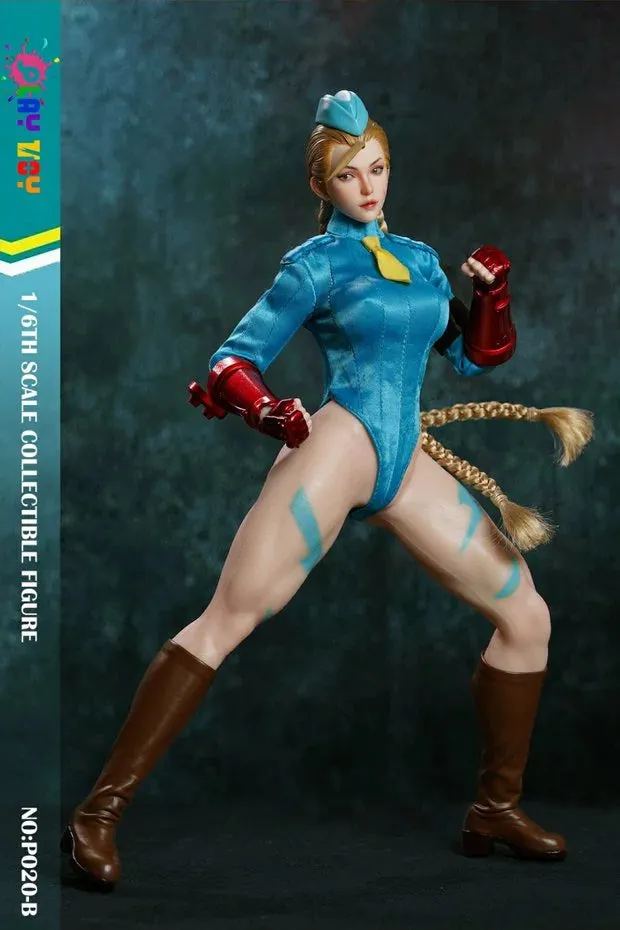 In-stock 1/6 Play Toys P020 Female Fighter Action Figure