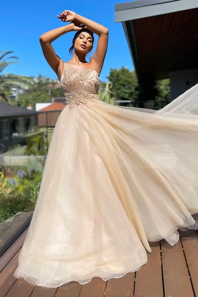 J'ADORE  AUSTRALIA immaculate sequin tulle ball gown