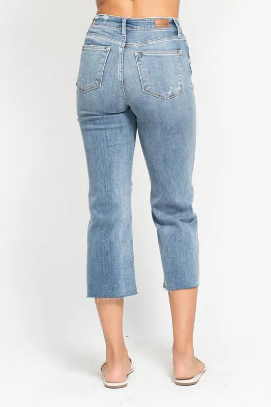 Judy Blue Destroy Crop Jeans