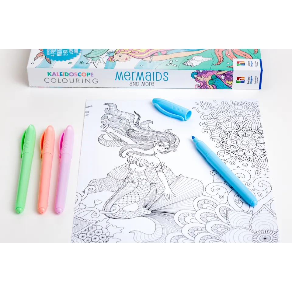 Kaleidoscope Colouring Kit: Mermaids and More