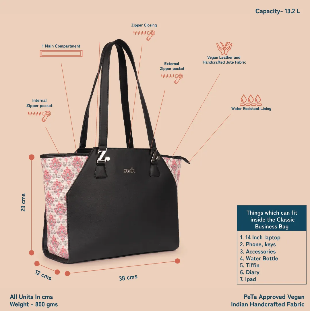 Kashmiri Tulips Classic Business Bag