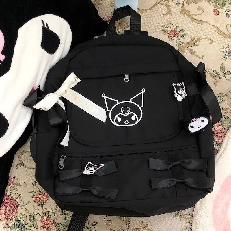 Kawaii cute bow hello kitty backpack bag