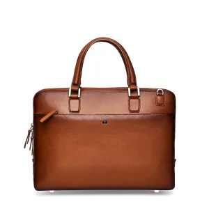 Lapis Bard Ducorium Spencer 15inch Slim Laptop Business Bag - Cognac