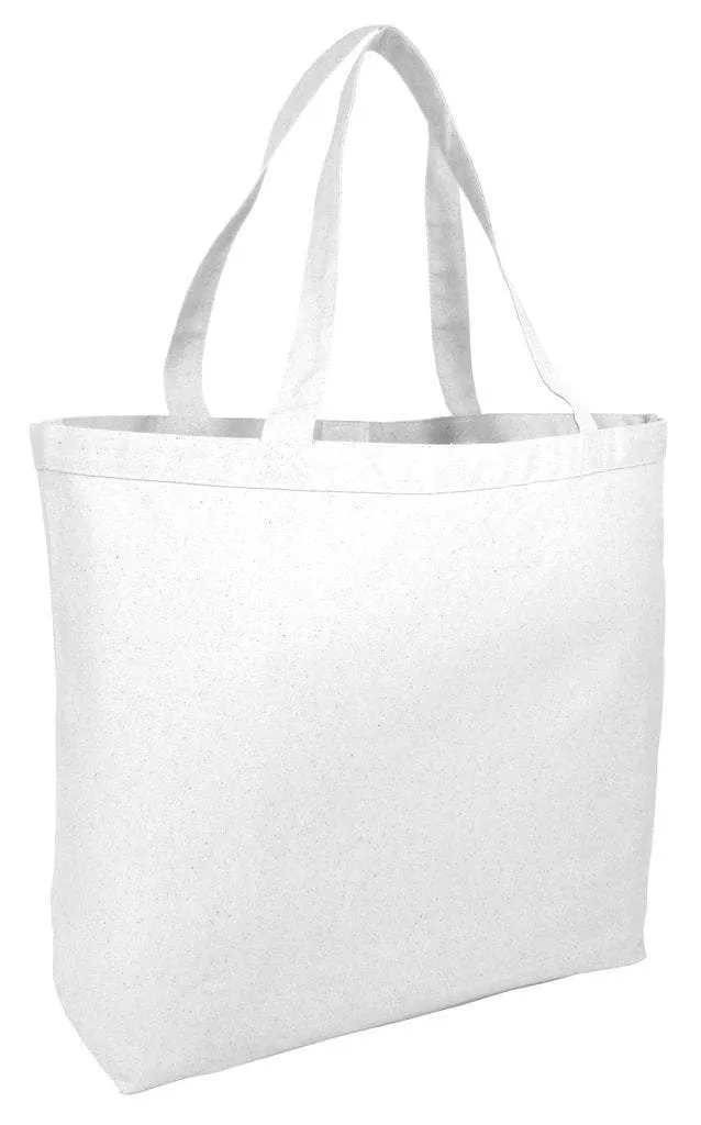 Large Heavy Canvas Tote Bags with Hook and Loop Closure