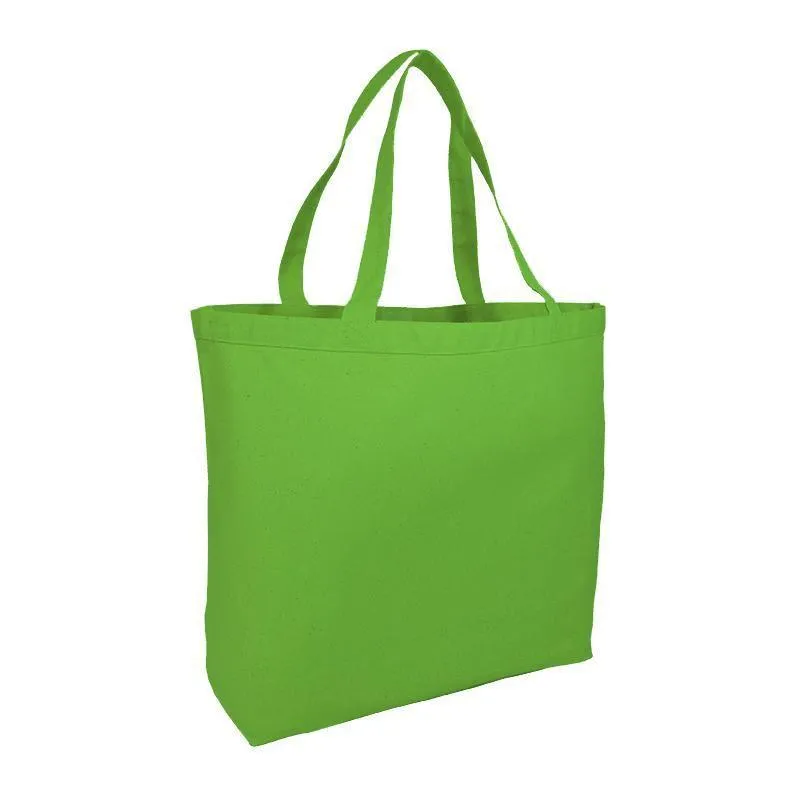 Large Heavy Canvas Tote Bags with Hook and Loop Closure