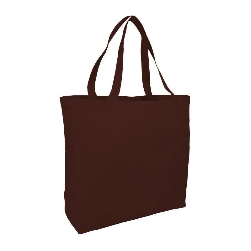 Large Heavy Canvas Tote Bags with Hook and Loop Closure