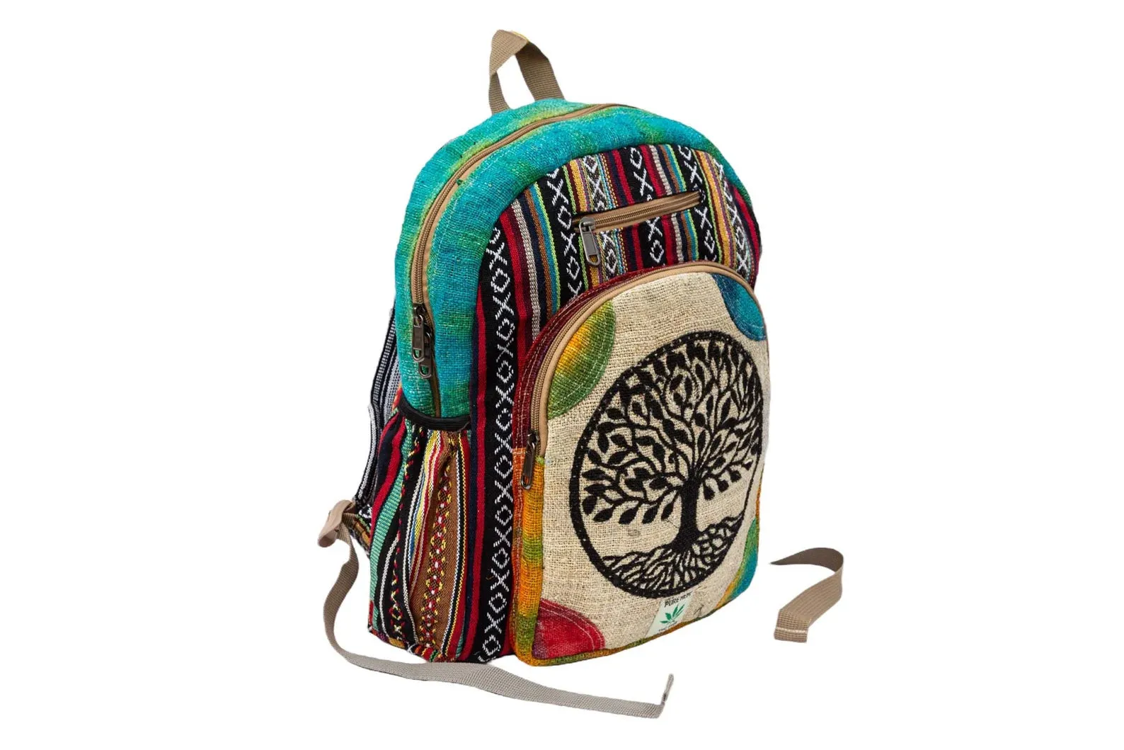 Large Tree of Life Hemp Backpack